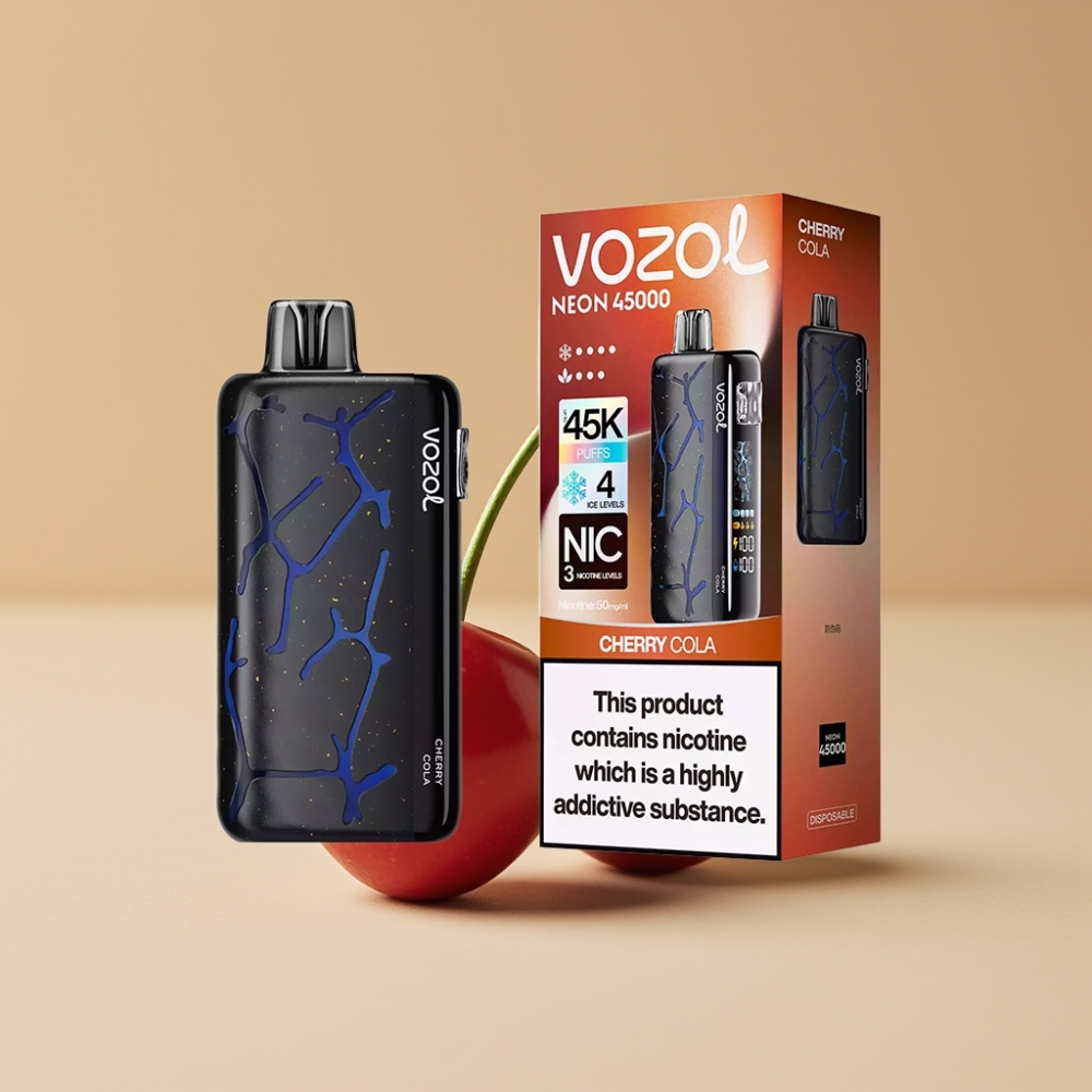 Vozol Neon 45K 45000 Puffs Batería 800mAh Recargable Cherry Cola Cereza Cola