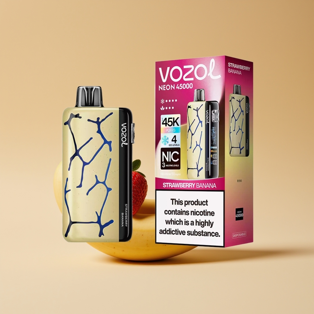 Vozol Neon 45K 45000 Puffs Fresa Plátano 20ml