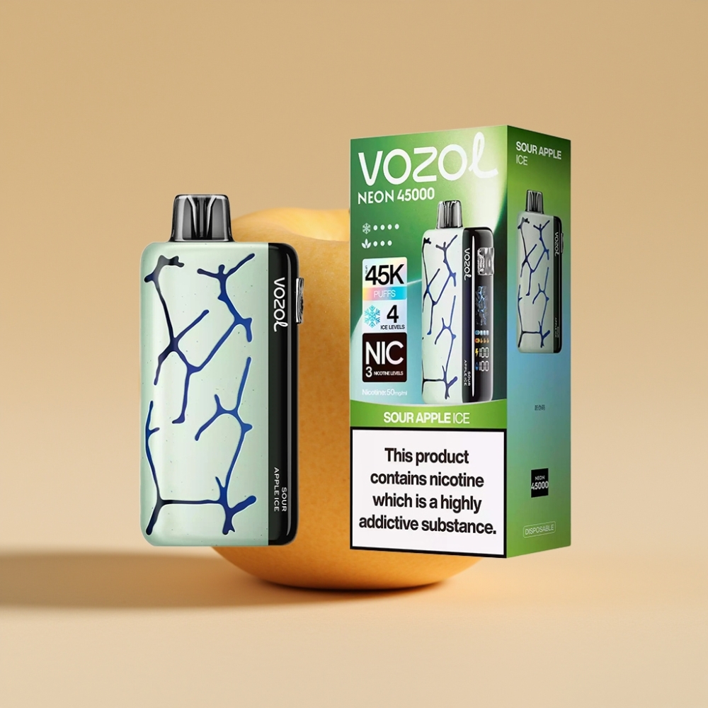 Vozol Neon 45K 45000 Puffs Manzana Ácida Hielo 20ml