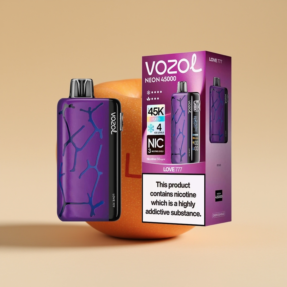 Vozol Neon 45k 45000 Puffs Amor 777 Vape Desechable con Batería 800mAh